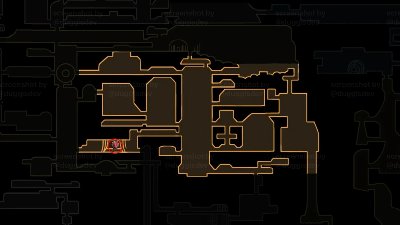 Krallenspiegel location - Flüsterspalte